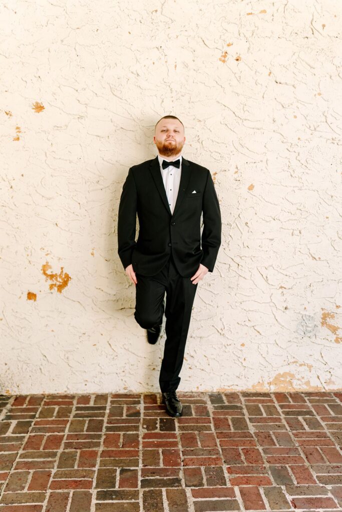 Groom at Bella Cosa Wedding Venue