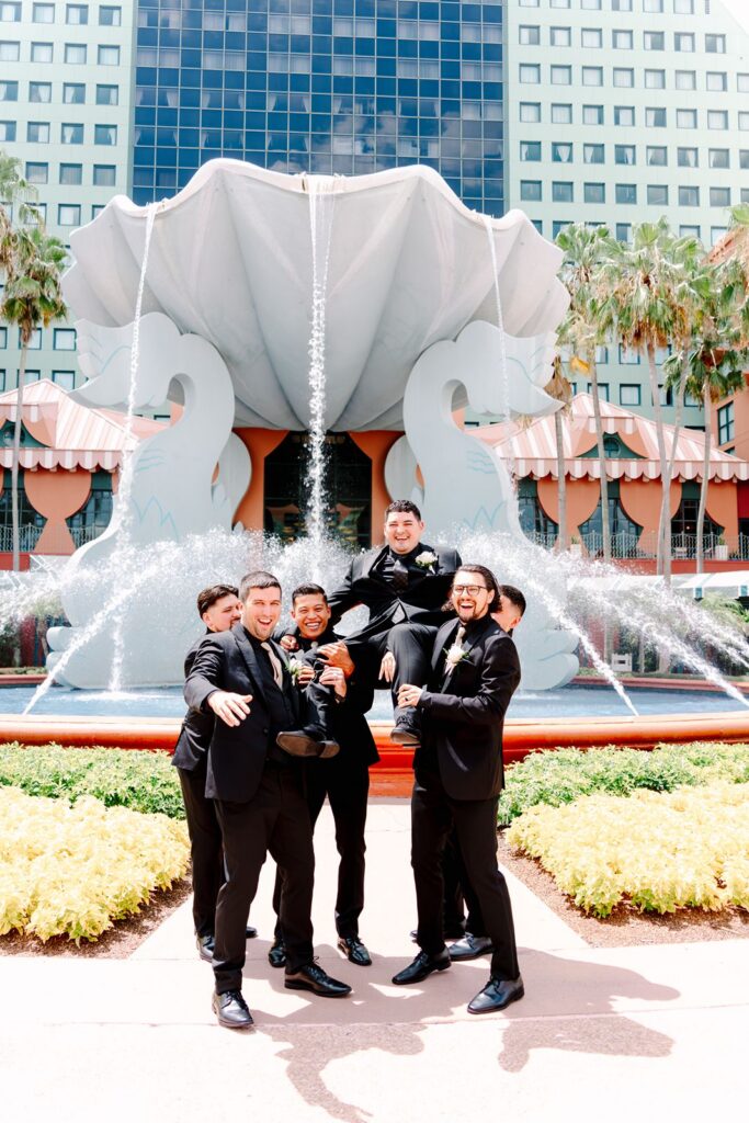 Groomsmen at the Walt Disney World Dolphin Resort