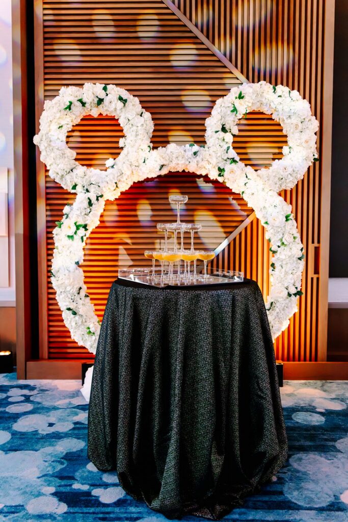 Walt Disney world swan reserve champagne tower